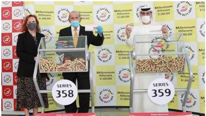 two expats won 1million each at Dubai Duty Free raffle two expats won 1million each at Dubai Duty Free raffle