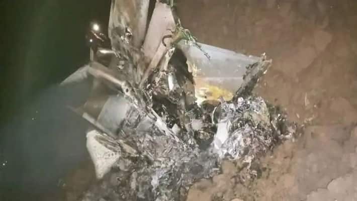 An Indian Air Force MiG-21 fighter aircraft crashed near Moga in Punjab kpa An Indian Air Force MiG-21 fighter aircraft crashed near Moga in Punjab kpa