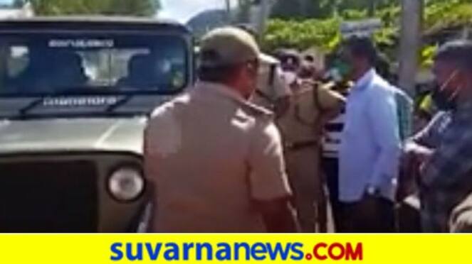 Chikkamagaluru Forest Officials En route To Party Sent Back by Villagers hls