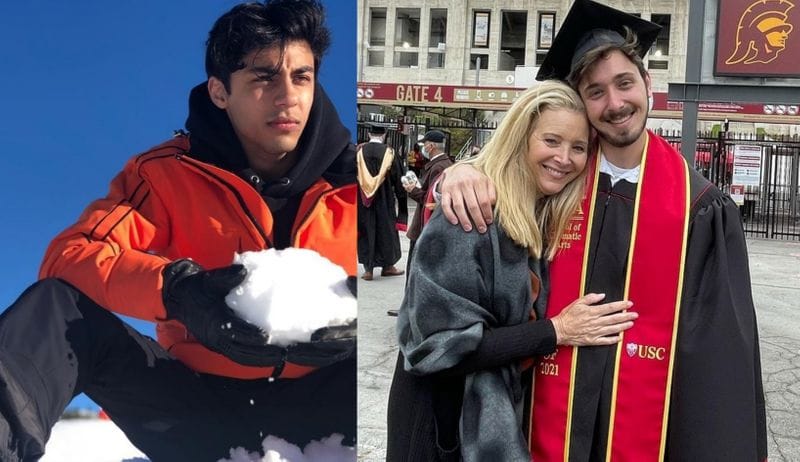 Aryan Khan-Julian Murray Stern
Shah Rukh Khan's son Aryan Khan recently graduated from the University of Southern California School of Cinematic Arts. The same day a picture of F.R.I.E.N.D.S. star Lisa Kudrow at her son U.S.C. graduation ceremony also hit the web. Everyone came to know Aryan Khan and Lisa's son Julian were batchmates in no time.