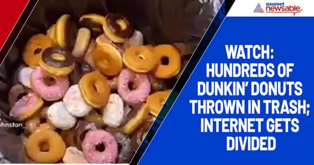 Watch Hundreds of Dunkin’ Donuts thrown in trash; gets divided