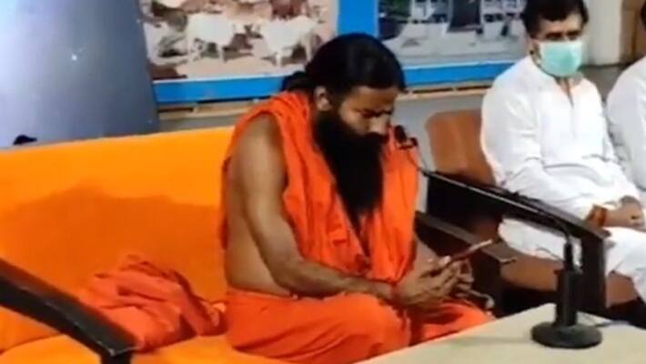 Baba Ramdev was reading forwarded WhatsApp message: Patanjali-VPN Baba Ramdev was reading forwarded WhatsApp message: Patanjali-VPN