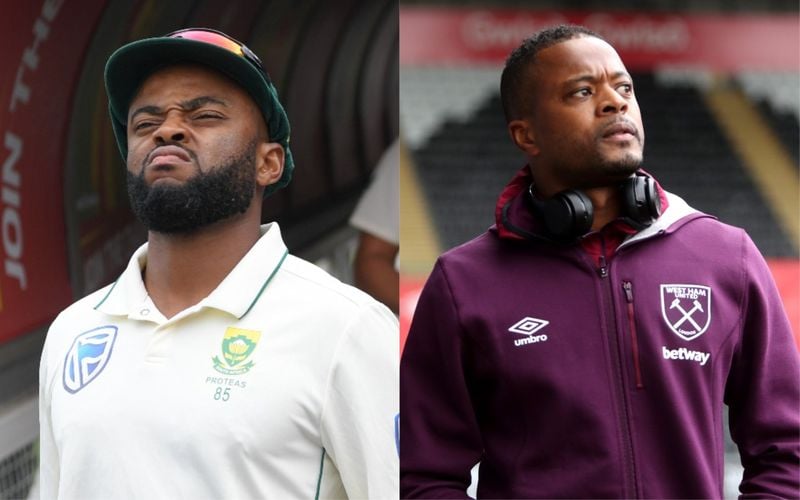 Temba Bavuma-Patrice Evra
The South African limited-overs skipper and batsman, Temba Bavuma, has quite some records to his name and is one of the consistent performers for the side. Meanwhile, just like his performance, his looks also represent the like of famous former French defender Patrice Evra, who had a decent career at Manchester United and even captained both sides at a point.
