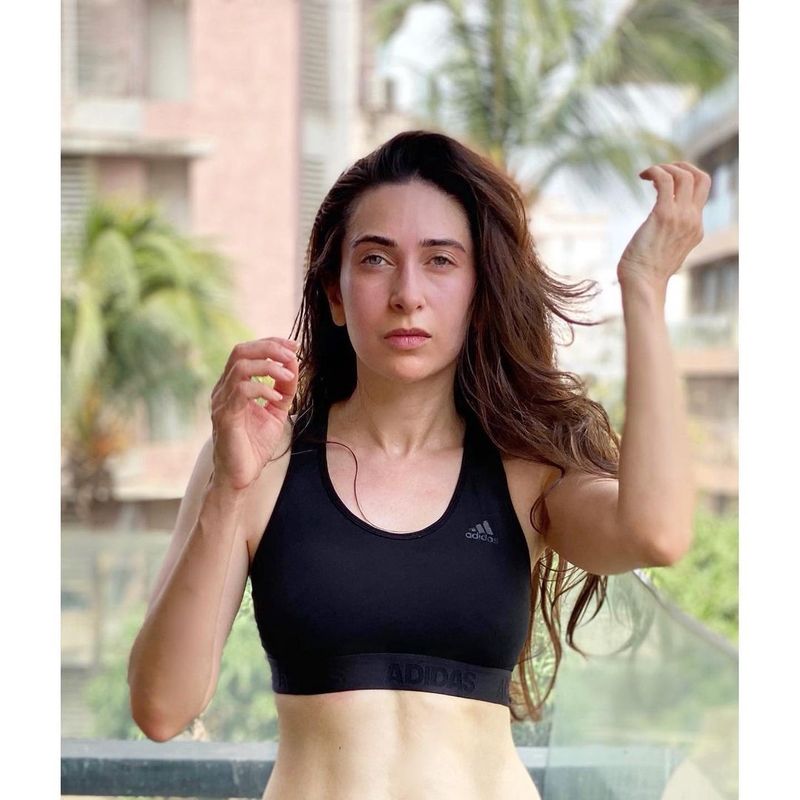 Fitness will reflect on your skin.
The post-workout glow is real. Get ready to that rosy cheeks like Karisma after a good workout or yoga session.