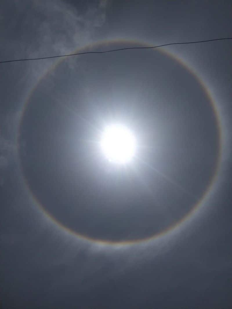 Sun Halo Unique Scenes Witnessed By Bengaluru Today Photo Viral What Is Sun  Halo