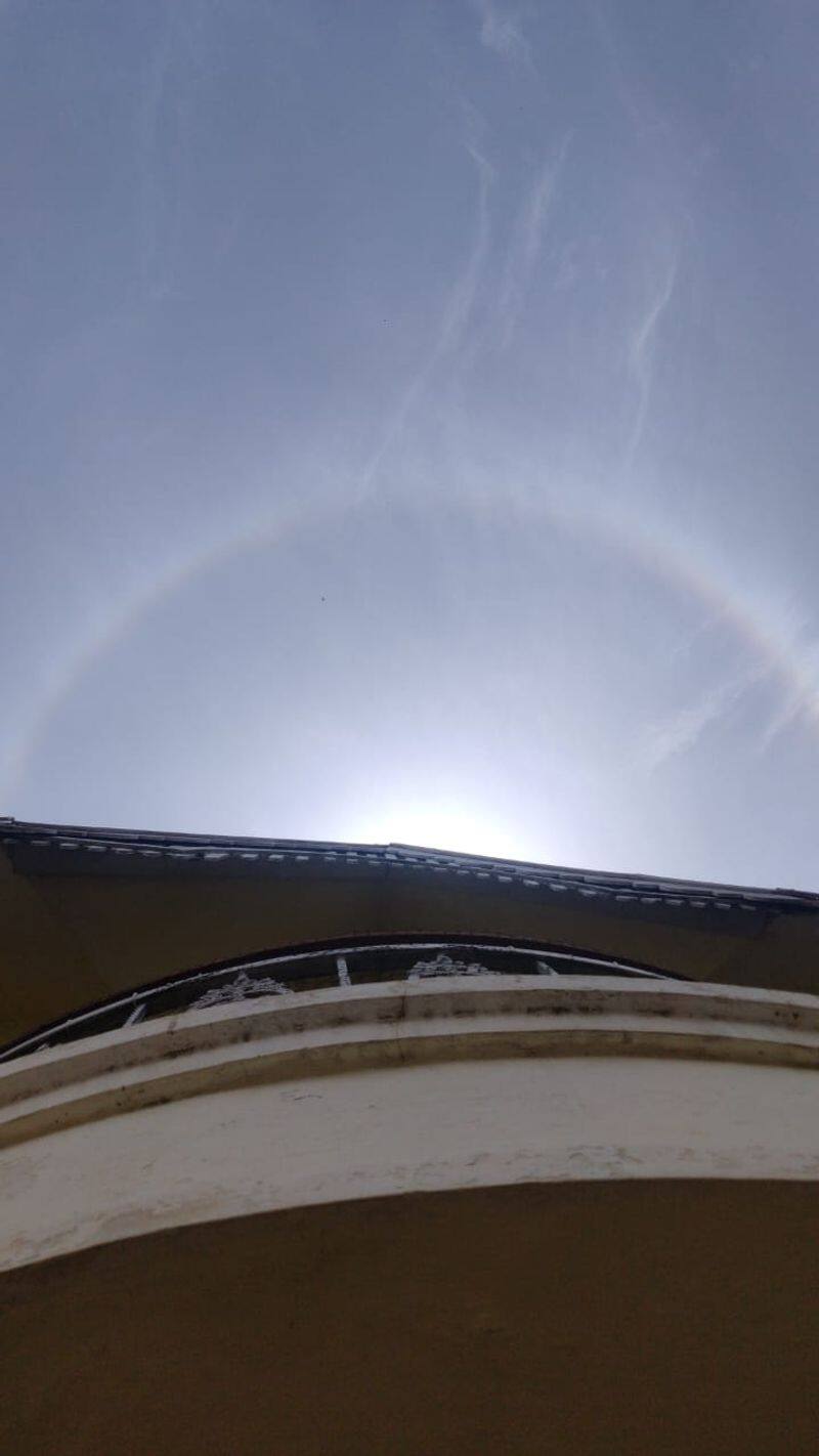 Sun Halo Unique Scenes Witnessed By Bengaluru Today Photo Viral What Is Sun  Halo