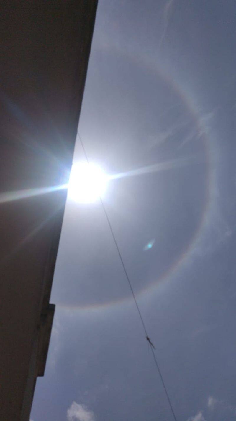 Sun Halo Unique Scenes Witnessed By Bengaluru Today Photo Viral What Is Sun  Halo