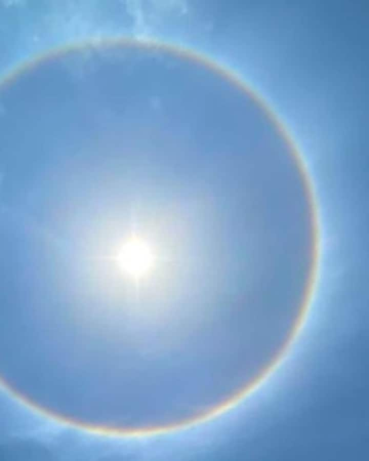 Sun Halo Unique Scenes Witnessed By Bengaluru Today Photo Viral What Is Sun  Halo