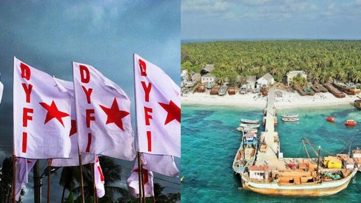 dyfi against rss on lakshadweep issue dyfi against rss on lakshadweep issue