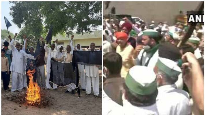 Farmers protesting against farm laws observe Black Day Farmers protesting against farm laws observe Black Day