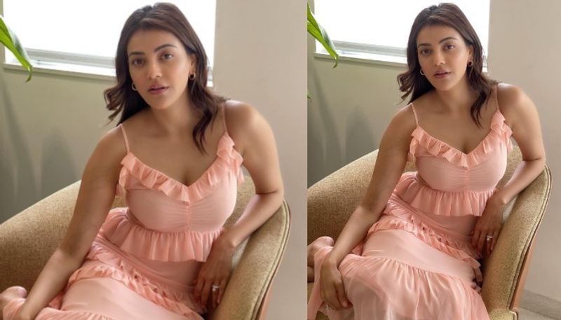 kajal sleeve less gown photo trending and big changes her body  arj
