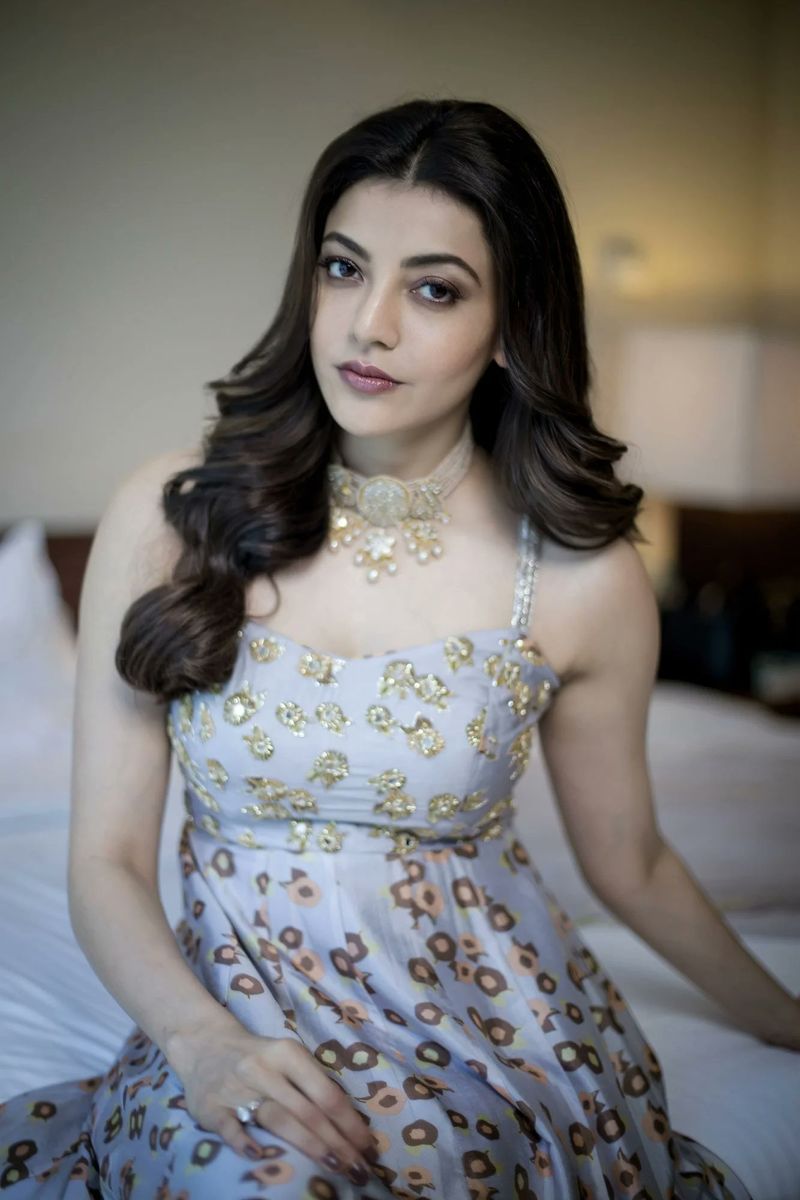 kajal sleeve less gown photo trending and big changes her body  arj
