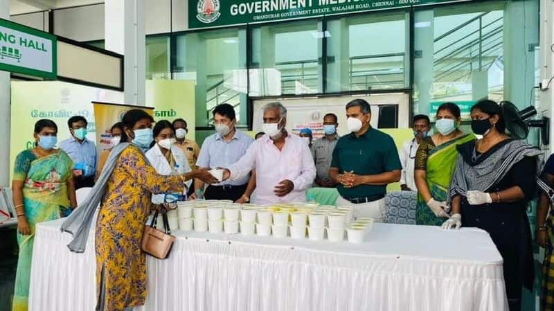 Hindu Religious and Charitable Endowments has ordered to supply of food packets to Govt Hospitals  continue till 21st June