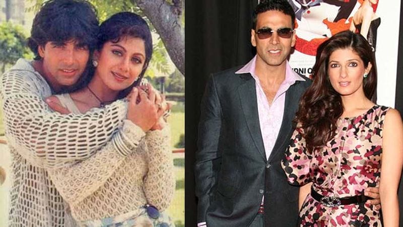 अक्षय कुमार के यह मशहूर था कि वे कुच दिनों में अपनी गर्लफ्रेंड बदल लेते थे। शिल्पा शेट्टी को डेट करते हुए उन्हें ट्विंकल खन्ना से प्यार हो गया। इसी ट्रायंगल की वजह से शिल्पा और अक्षय का ब्रेकअप हो गया था। शिल्पा इससे काफी दुखी हुई थीं और उन्होंने पब्लिक में कहा कि अक्षय ने मेरा इस्तेमाल किया और आसानी से मुझे छोड़ दिया।