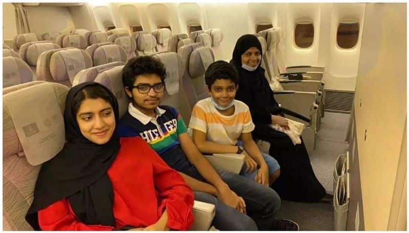 Emirates plane flies to Dubai from Kochi with Two Malayali families