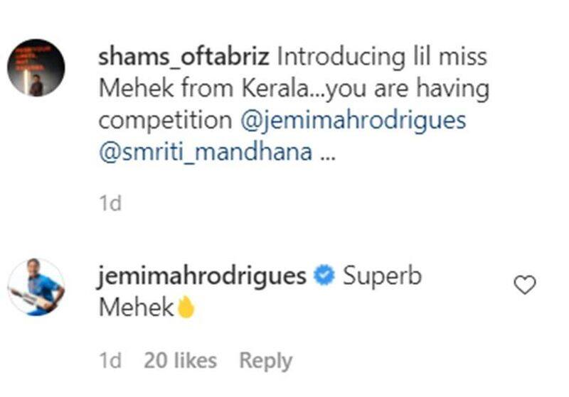 Mehek Fathima goes viral in social media after copybook Cricket Shots