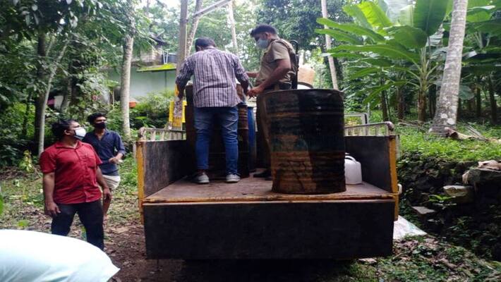 Defendant arrested for distilling liquor at Kuruppadi house Defendant arrested for distilling liquor at Kuruppadi house
