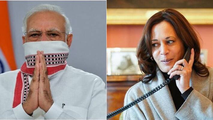 Telephonic conversation between Modi and Kamala Harris, positive talk about Corona and Vaccine kpa Telephonic conversation between Modi and Kamala Harris, positive talk about Corona and Vaccine kpa