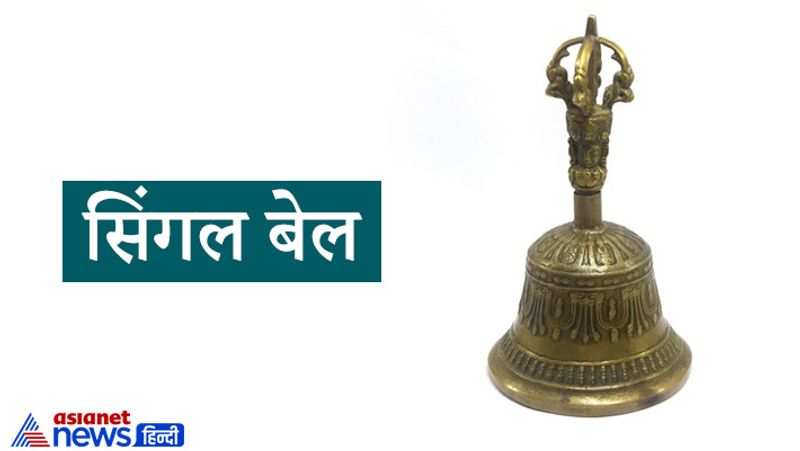 सिंगल बेल
यह एक प्रकार की चाइनीज बेल होती है। चीन और तिब्बत के मंदिरों में आपने देखी होगी कुछ आकृतियां बनी हुई बड़ी-बड़ी घंटियां लगी होती हैं। घर में ऐसी छोटे आकार की घंटी लगाना चाहिए। इसे आप डोर बेल के तौर पर भी इस्तेमाल कर सकते हैं। घर के मुख्य द्वार के बाहर इस तरह की बेल लगाएं, जब कोई मेहमान आएगा तो आपको बुलाने के लिए उसी घंटी को बजाएगा। इससे बाहर से आने वाले की सभी नेगेटिव एनर्जी घर के बाहर ही छूट जाएगी।