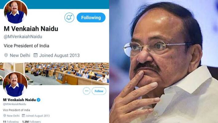 Twitter removes blue tick from Vice President Venkaiah Naidus personal handle later reinstates Twitter removes blue tick from Vice President Venkaiah Naidus personal handle later reinstates