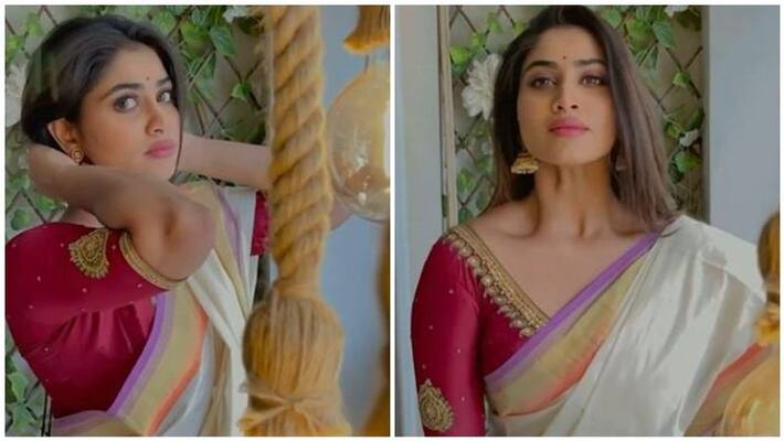 shivani narayanan kerala saree latest photo gallery shivani narayanan kerala saree latest photo gallery
