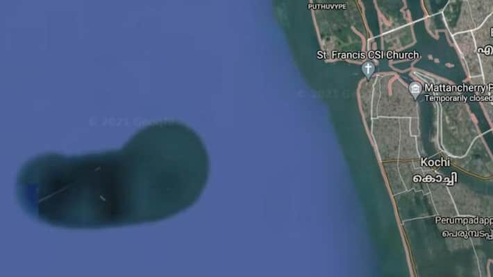 formation of soil turning to island in kochi shore formation of soil turning to island in kochi shore