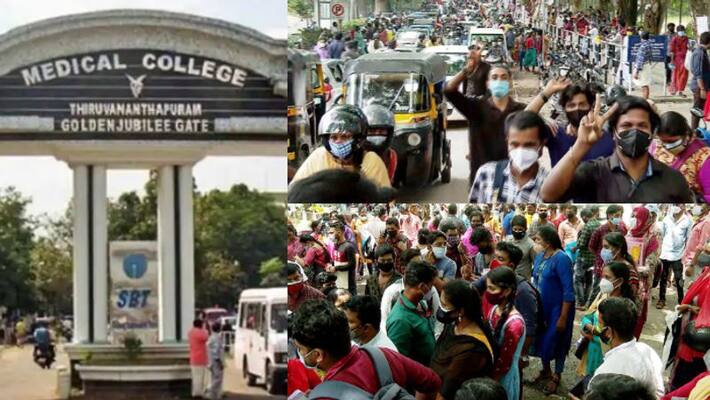 heavy crowd in trivandrum medical college to participate in interview for temporary post heavy crowd in trivandrum medical college to participate in interview for temporary post
