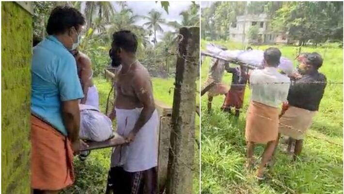 There is no way to get home, the locals are struggling to get the body out through the fence There is no way to get home, the locals are struggling to get the body out through the fence