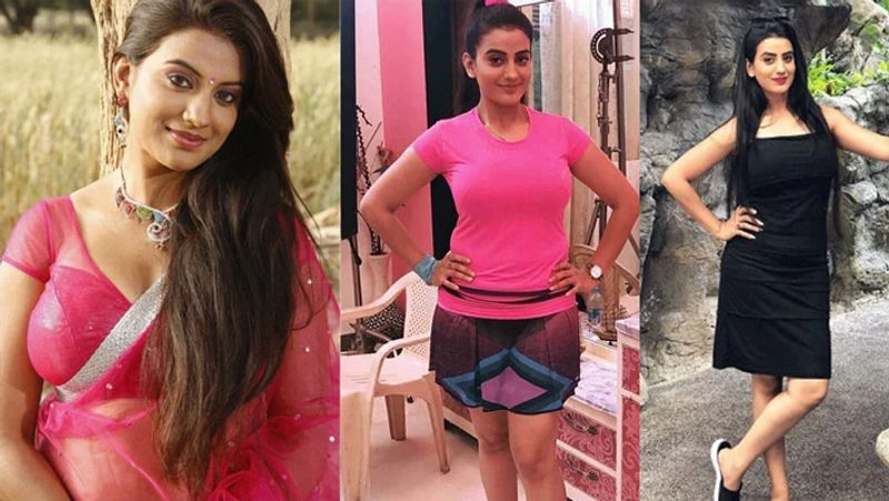 अक्षरा ने अब तक सत्यमेव जयते, हमार देवदास, बलमा बिहारवाला, रामपुर का लक्ष्मण, एक बिहारी सौ पे भारी, सौगंध गंगा मैया की, बिगुल, प्रतिघात, बेताब, ठोक देब, धरती के लाल, दिलेर, निरहुआ रिक्शावाला 2, मैं हूं हीरो नंबर वन, जानम 2, दिलवाला, ज्वाला जैसी भोजपुरी फिल्मों में काम किया है। इसके अलावा वो टीवी सीरियल 'काला टीका' में भी नजर आ चुकी हैं।