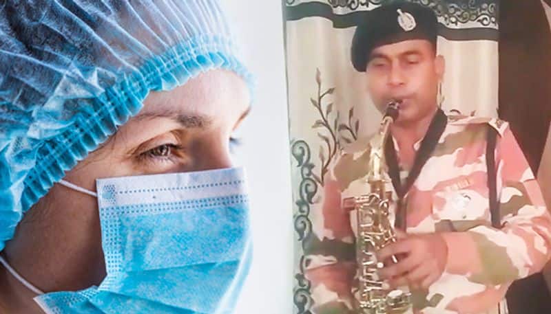 This ITBP constable plays saxophone as a way to pay tribute to COVID-19 warriors