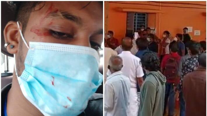 Volunteers clash at health center; Four people were injured Volunteers clash at health center; Four people were injured