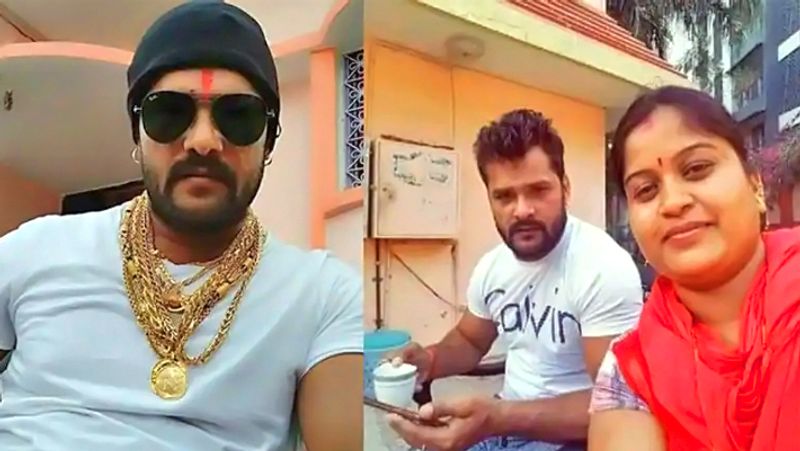 भोजपुरी फिल्म इंडस्ट्री में कदम रखने से पहले ही 2006 में खेसारी ने चंदा देवी के संग 7 फेरे ले लिए थे। कपल के दो बच्चे बेटा ऋषभ और बेटी कृति हैं। शादी के बाद खेसारी फिल्म इंडस्ट्री में आने से पहले कई सालों तक पत्नी के साथ दिल्ली में ही रहते थे।