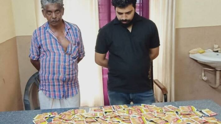Two arrested with 100 packets of pan masala Two arrested with 100 packets of pan masala