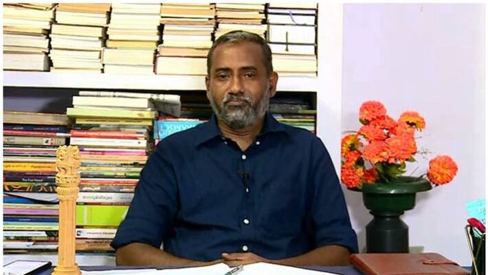 agriculture minister p prasad in asianet news discussion agriculture minister p prasad in asianet news discussion
