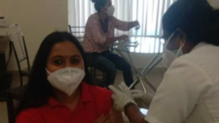 Lakshmi priya take Vaccine Lakshmi priya take Vaccine