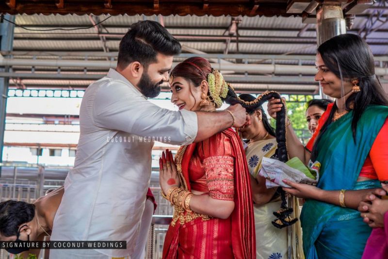 ദുര്ഗാ കൃഷ്ണയും അര്ജുൻ രവീന്ദ്രനും അടുത്തിടെയാണ് വിവാഹിതരായത്.