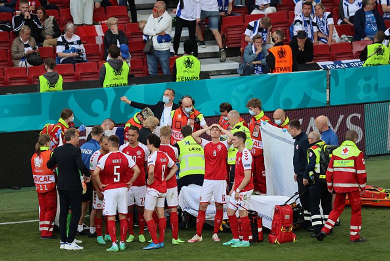 UEFA EURO 2020 Finland fans gave flag to cover Christian Eriksen viral