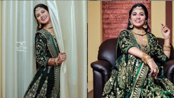 Maneesha mohan shared a photoshoot in muslim bride dress Maneesha mohan shared a photoshoot in muslim bride dress