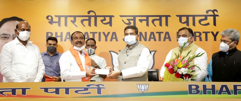 బిజెపిలోకి ఈటల రాజేందర్ చేరిక కార్యక్రమం