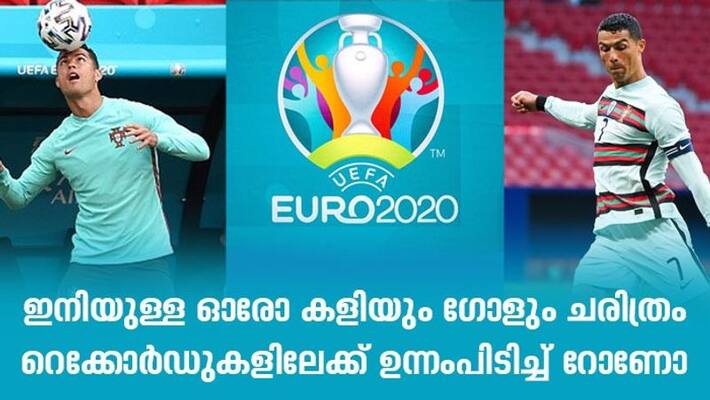 UEFA EURO 2020 Hungary v Portugal Cristiano Ronaldo near Records UEFA EURO 2020 Hungary v Portugal Cristiano Ronaldo near Records