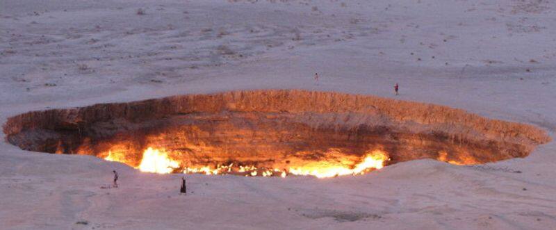 story behind  Karakum Desert aka The Gates of Hell