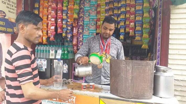 Poverty forces world karate champion to sell tea - bsb Poverty forces world karate champion to sell tea - bsb