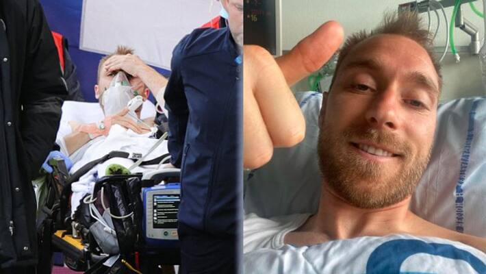Euro 2020, Christian Eriksen share picture with a smile from the hospital spb Euro 2020, Christian Eriksen share picture with a smile from the hospital spb