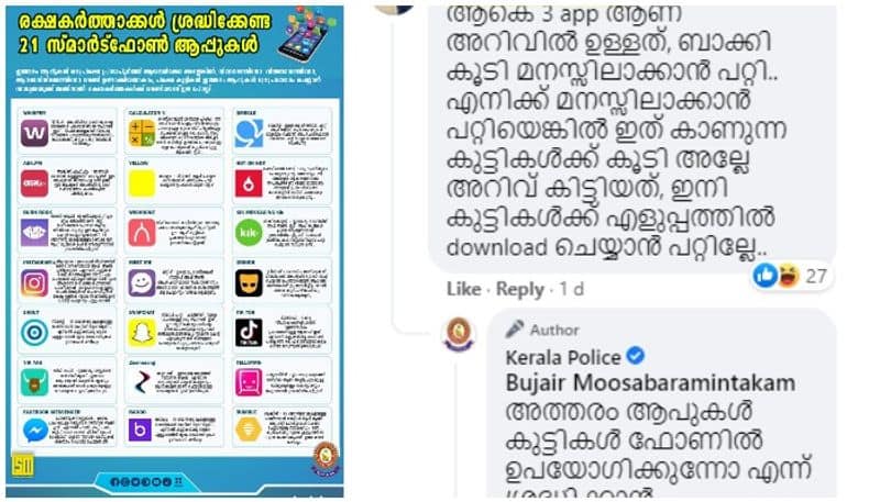 kerala police list on mobile apps parents should know
