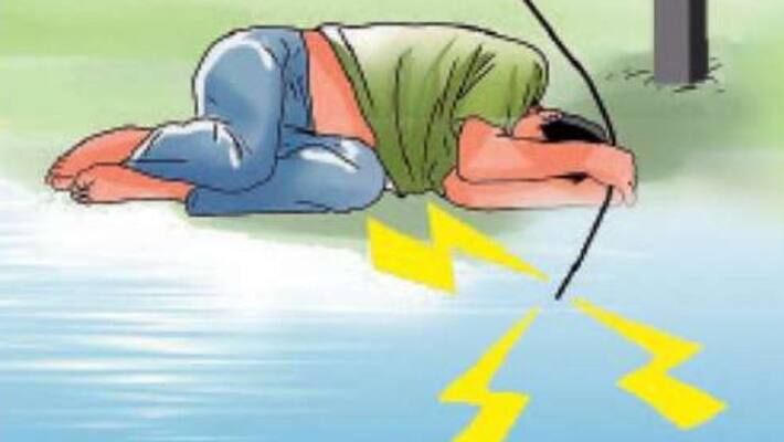 KSEB electric line short circuit Five members of family hospitalised KSEB electric line short circuit Five members of family hospitalised