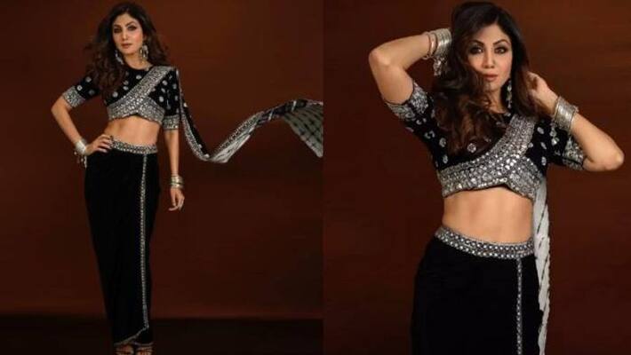 shilpa shetty shines in concept saree shilpa shetty shines in concept saree