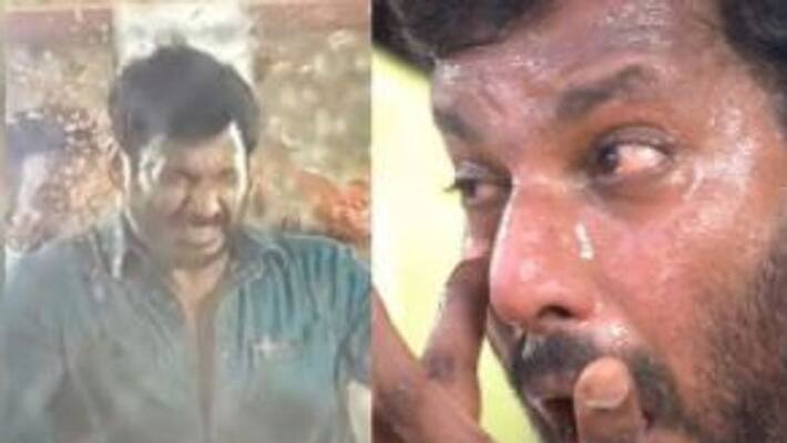 hero vishal injured once again in movie shooting hero vishal injured once again in movie shooting