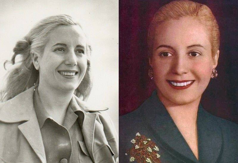 life  death and funeral story of Eva Peron