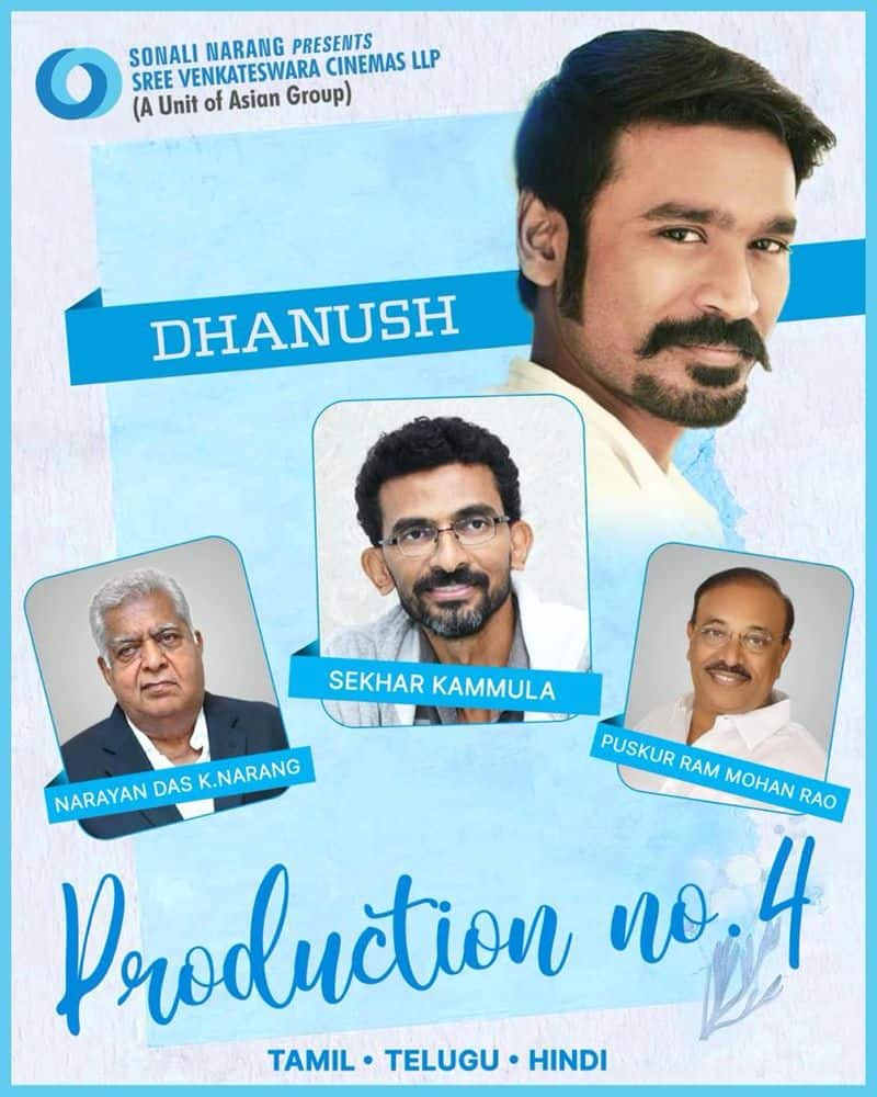 dhanush new bollywood movie officially announced