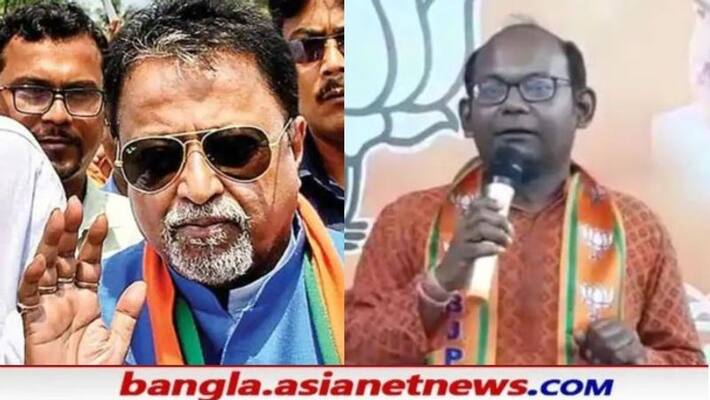 BJP Leader Sayantan Basu attacks to TMC Leader Mukul Roy RTB BJP Leader Sayantan Basu attacks to TMC Leader Mukul Roy RTB